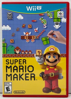Super Mario Maker - Nintendo Wii U - Tested Clean Disc
