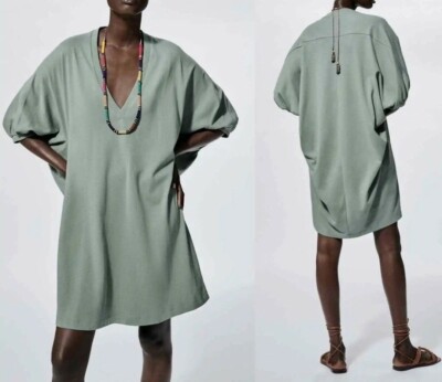 ZARA 1044/634 Kleid Tunika Cocoon Gr. M. Neu