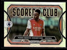 2021-22 Panini Prizm Premier League Silver Score Card Pierre-Emerick Aubameyang