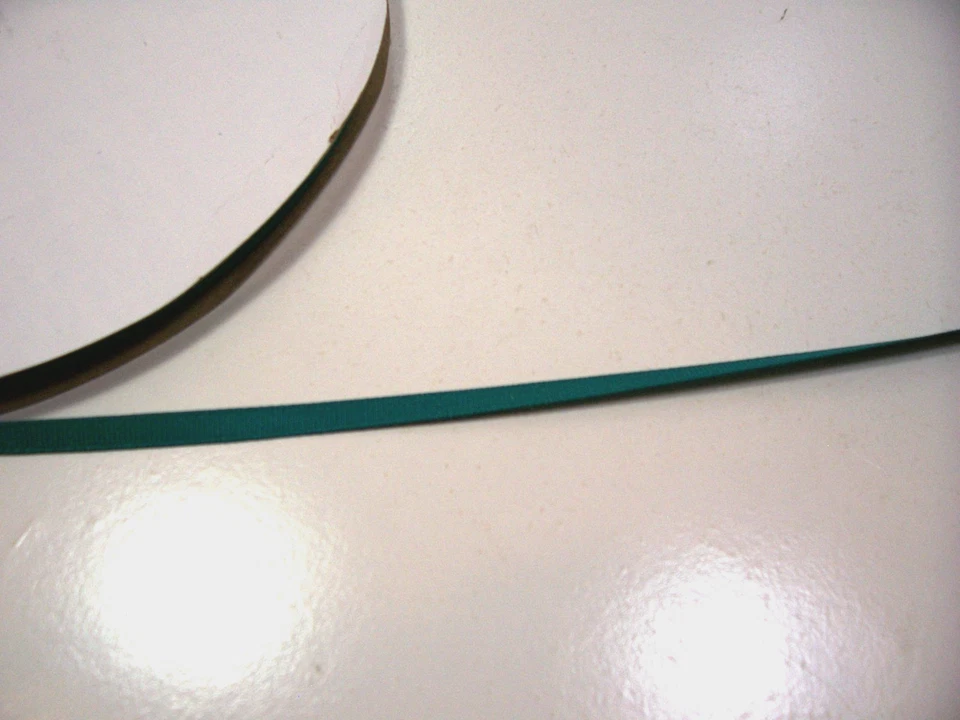 Teal Green Grosgrain Ribbon 1/4" wide x 10 yards Schiff Jade Blue Polyester B56 - Image 3 of 4