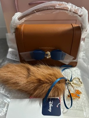 SamanthaVega Marie Cat Mini Shoulder Bag Fur Charm  Cute Fashion