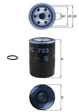 Kraftstofffilter Anschraubfilter KC 703D MAHLE für MAZDA CX-30 3 Stufenheck