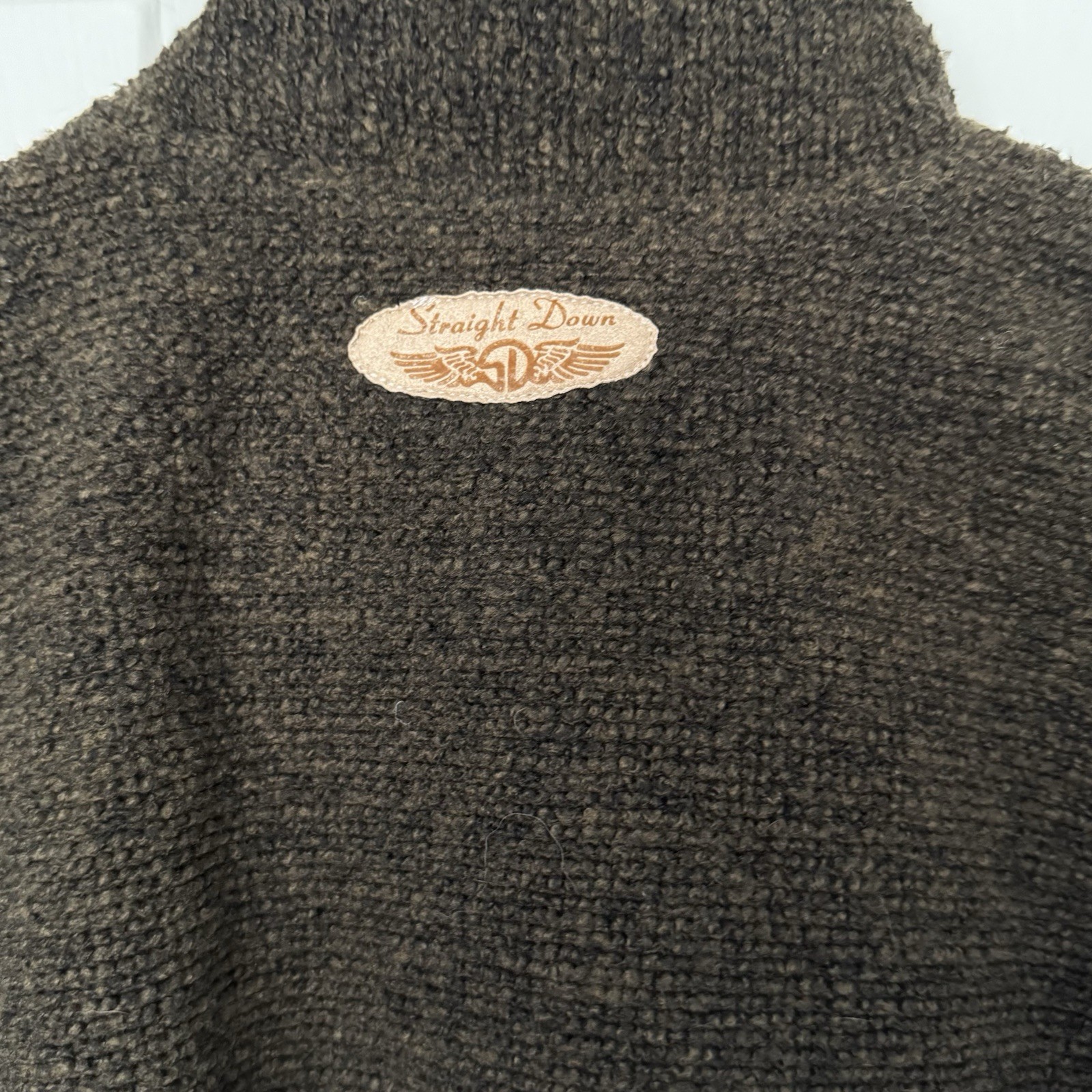 Straight Down Wool Blend Button Mock Neck Sweater… - image 6