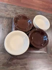 Fiestaware fruit bowls 6oz - set of 12 - Chocolate and Ivory