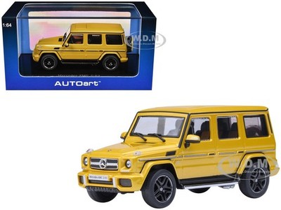 2017 MERCEDES-BENZ AMG G 63 SOLAR BEAM YELLOW 1/64 MODEL CAR BY AUTOART 20201