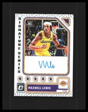 2023-24 Maxwell Lewis Rookie Auto Donruss Optic Signature Series #SS-LEW Lakers