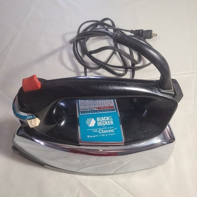 Vintage Black & Decker The Classic Steam Dry Iron Tested & Works Great