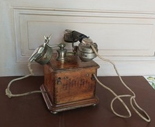Ancien Téléphone à Manivelle Picart-Lebas vers 1910
