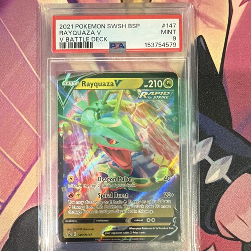 Rayquaza V graded PSA 9 for sale on eBay