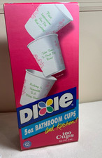 Dixie Bathroom Kitchen Cups 100 Pc 5oz Expressions II Design w Sayings - 2001