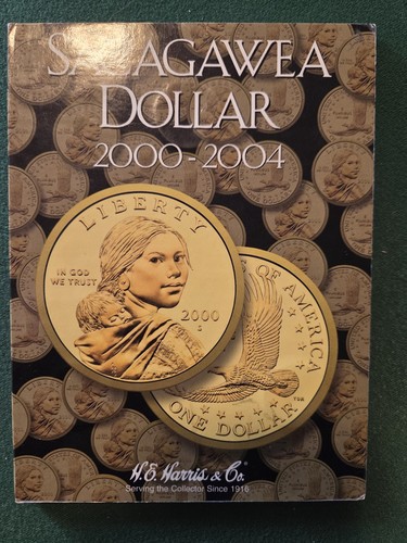 Sacagawea Dollar 2000 - 2004 - Coin Album Folder Collection - H. E. Harris & Co.