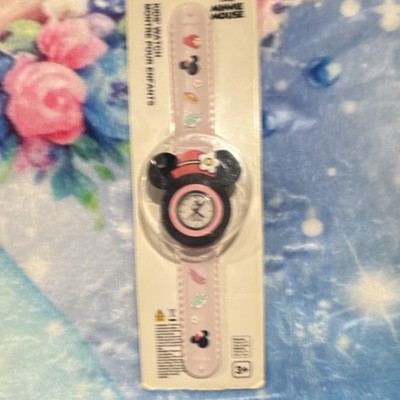 Miniso Disney Minnie Mouse Kids Watch Pink Wristwatch with Mickey Icons Packaged