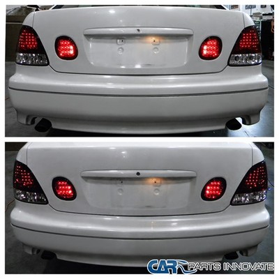 Fits 98-05 Lexus GS300 400 430 Rear Red Clear LED Tail Lights+