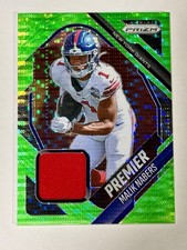 2025 Panini Prizm Premier Jerseys Neon Green Pulsar #PJY-MNS Malik Nabers Giants