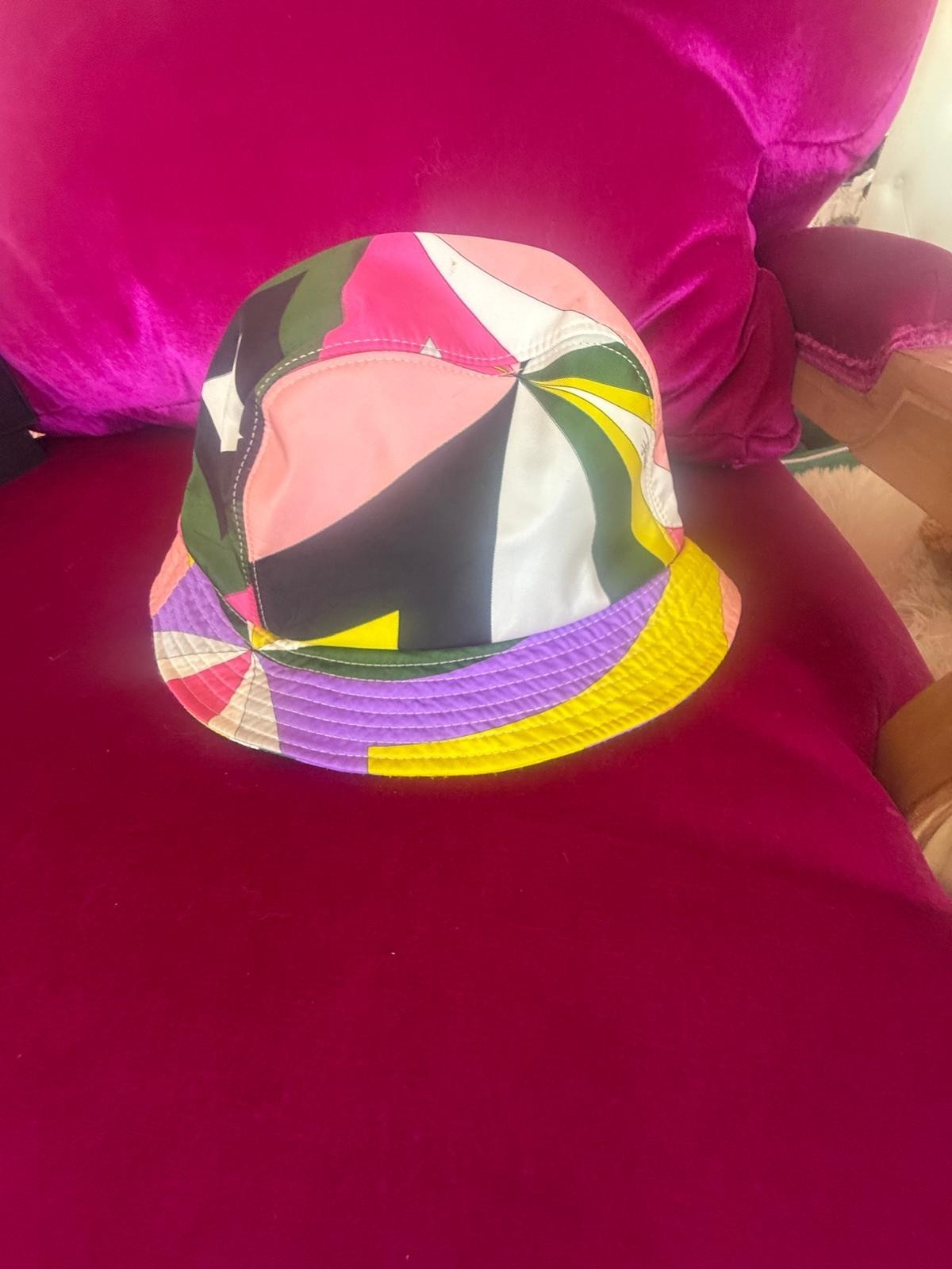 RARE Emilio Pucci Multi-Colored Patterned Bucket … - image 9
