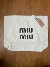 Miu Miu Novelty Limited Edtion White Tote Bag 30cm 43cm 11.8" 16.9"