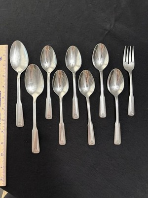 9 Piece Lot Vintage ONEIDA Custom Stainless Flatware