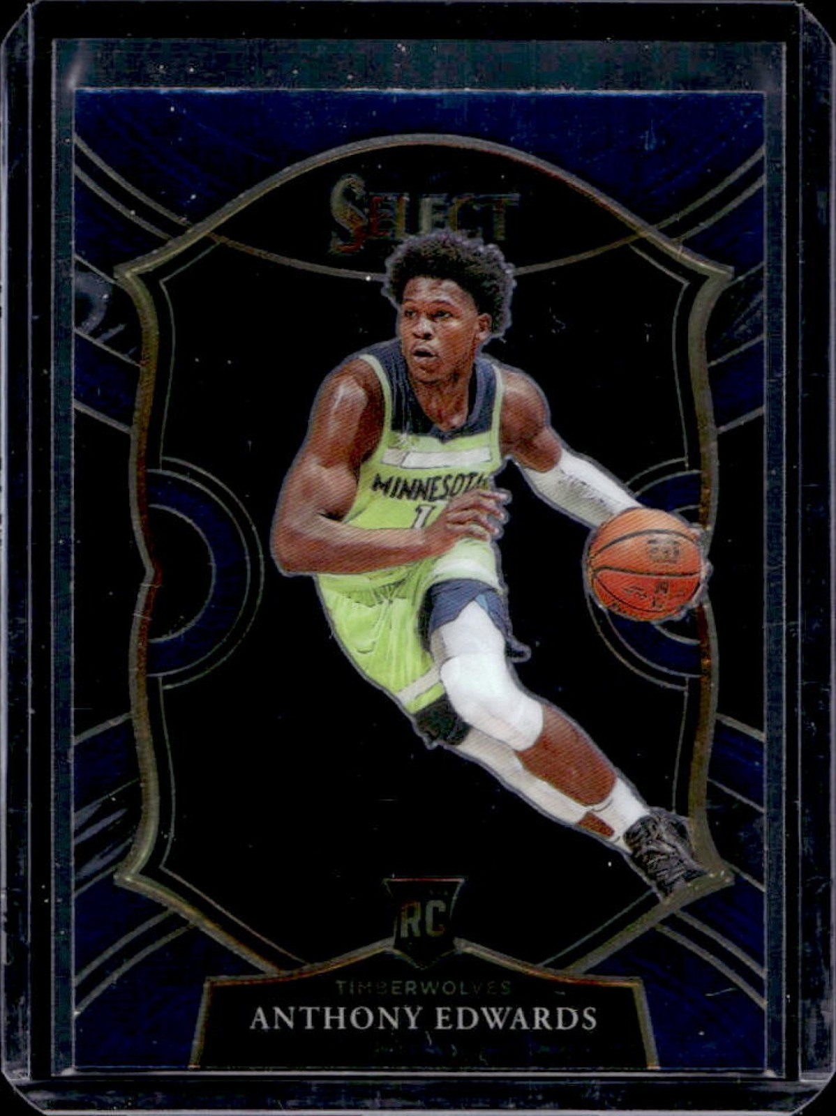 2020-21 Select Anthony Edwards RC Blue Concourse #61 Timberwolves