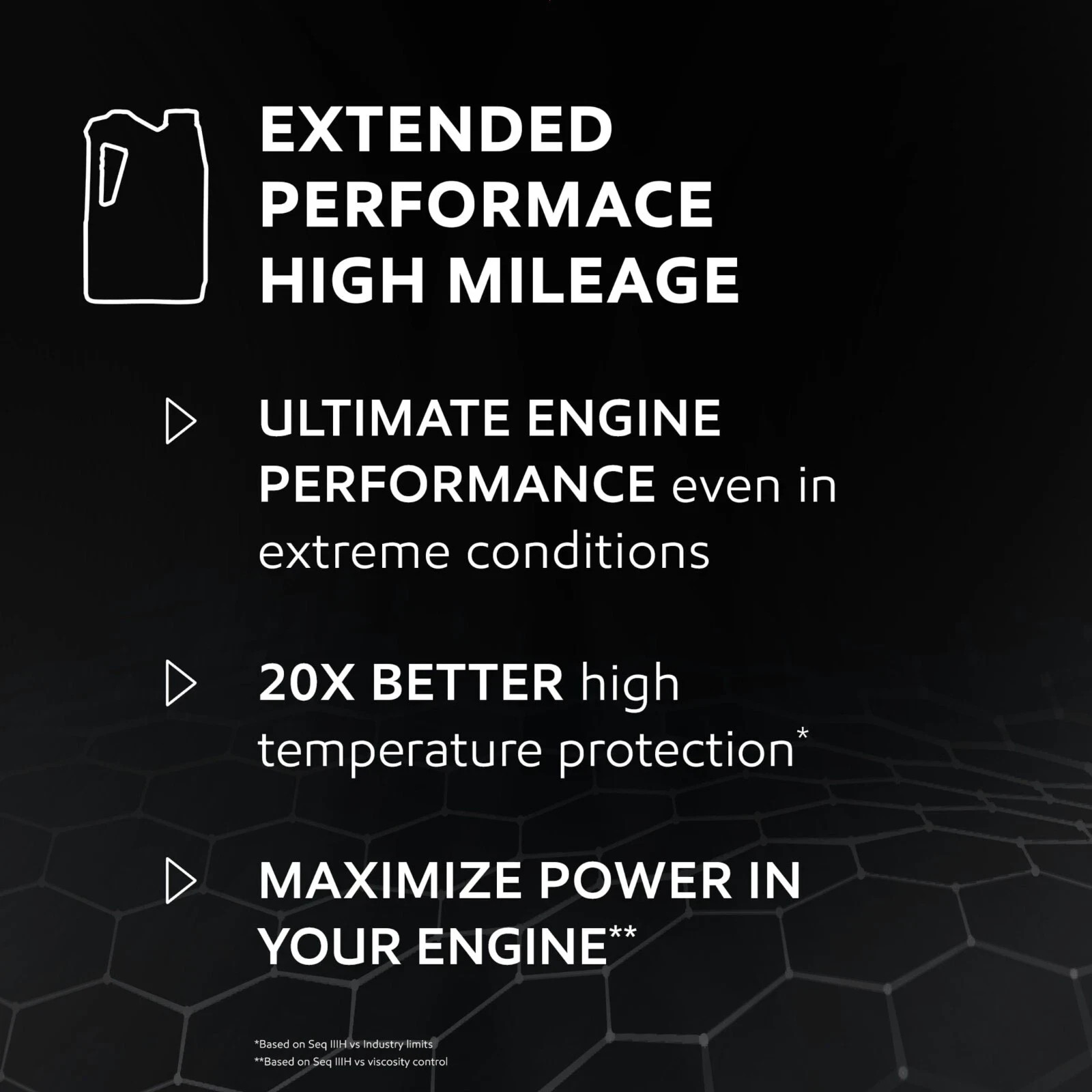 2 Pack, Mobil 1 Extended Performance High Mileage Full Synthetic Motor Oil 5W-30
