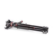 Manfrotto MT055XPRO3 Black Aluminum Tripod with MVH502AH Pro Video Head 1880823