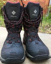 Columbia Mens Black Insulated Winter Snow Boo...
