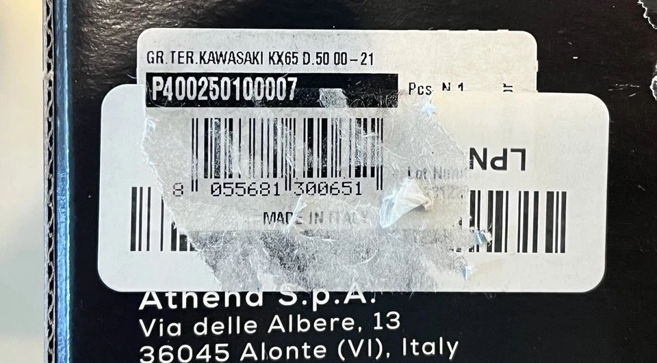 Kit de cilindros Athena Big Bore P400250100007 para Kawasaki KX 65 rm65 bbk 2002-2023 Foto 3 de 4