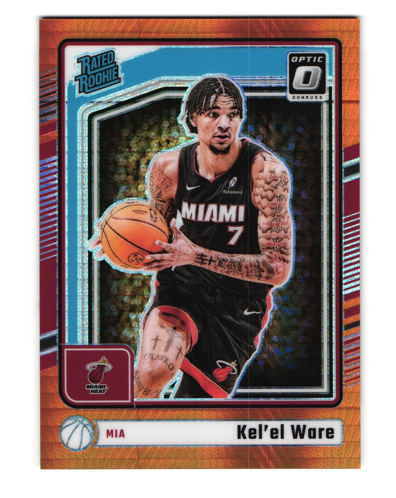 2024-25 Donruss Optic #280 Kel'el Ware Hyper Orange #/299