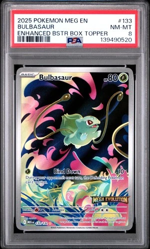 PSA 8 Bulbasaur #133 2025 Pokemon Mega Evolution 139490520