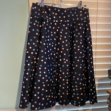 REVIEW Spot Floaty A-Line Skirt SIZE 8 Like New