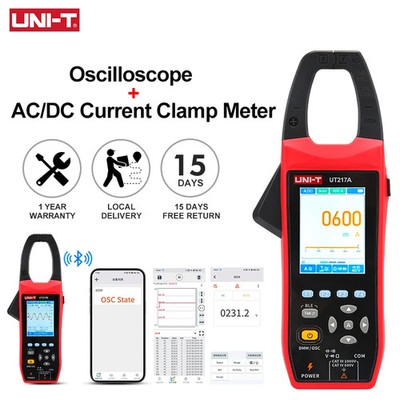 UNIT Clamp Meter Oszilloskop AC DC Stromklemme Digital Multimeter NCV Bluetooth 