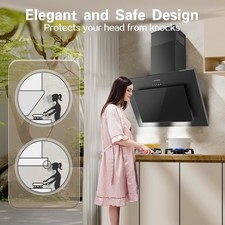 TopStrong Cooker Hood 60cm, Class A++ Extractor Fan Kitchen with Carbon Filters