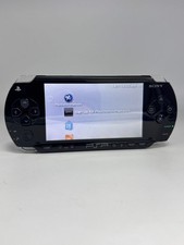 Sony PSP-1000 Piano Black Console #79 No Charger Cracked Back Bad Disc Drive AS
