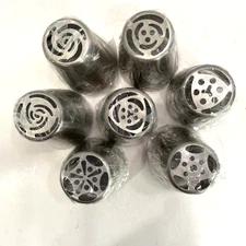 Stainless Steel Russian Piping Tips Lot of 7