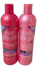 Salon Selectives Moisture Renewal Shampoo 16.1 Oz and Conditioner SeT