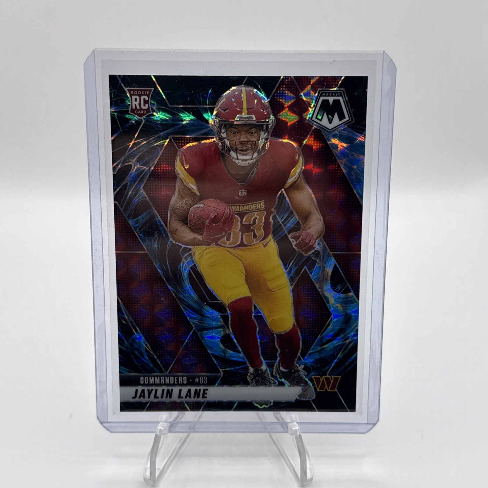 2025 Panini Mosaic Jaylin Lane Genesis Mosaic Prizm Commanders No. 306