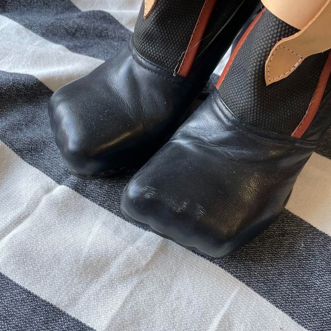 Junk】Vivienne Westwood Animal Toe Bondage Boots Black Belt Size