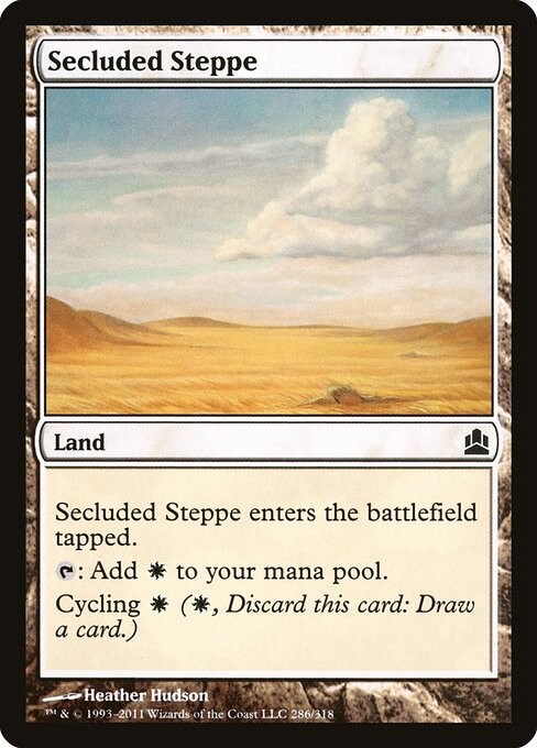 Secluded Steppe NonFoil Commander 2011 286 NM MTG