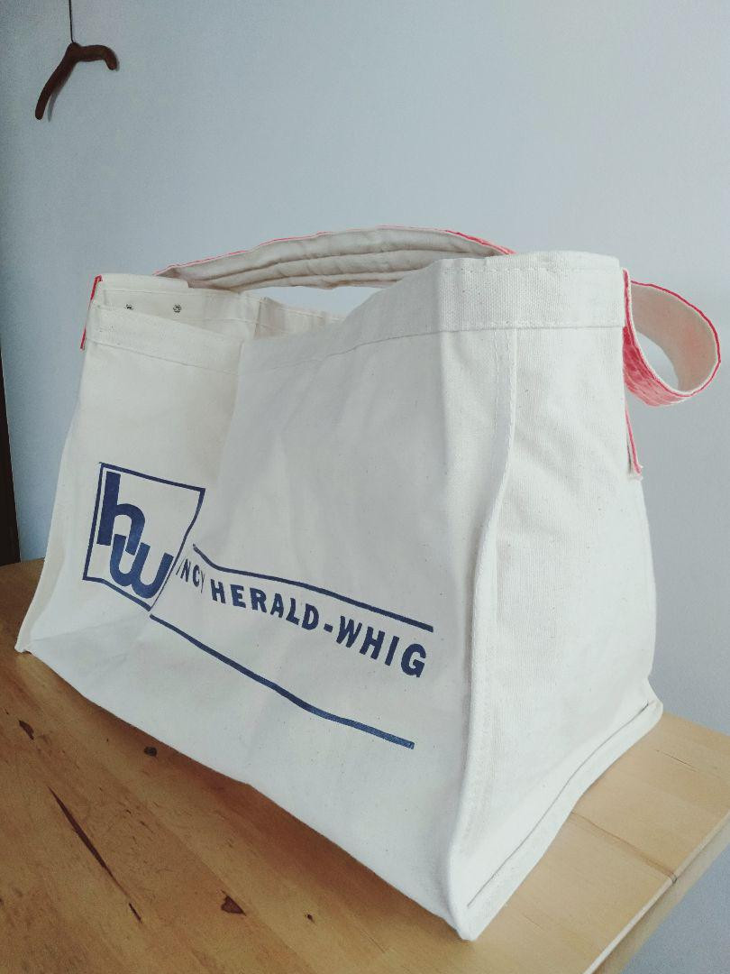 DEADSTOCK NEWSPAPER BAG QUINCY HERALD