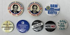Lot Of 8 Metal Political Pins