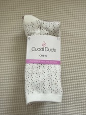 Cuddl Duds Crew Socks, 4-10, New, 6-pack