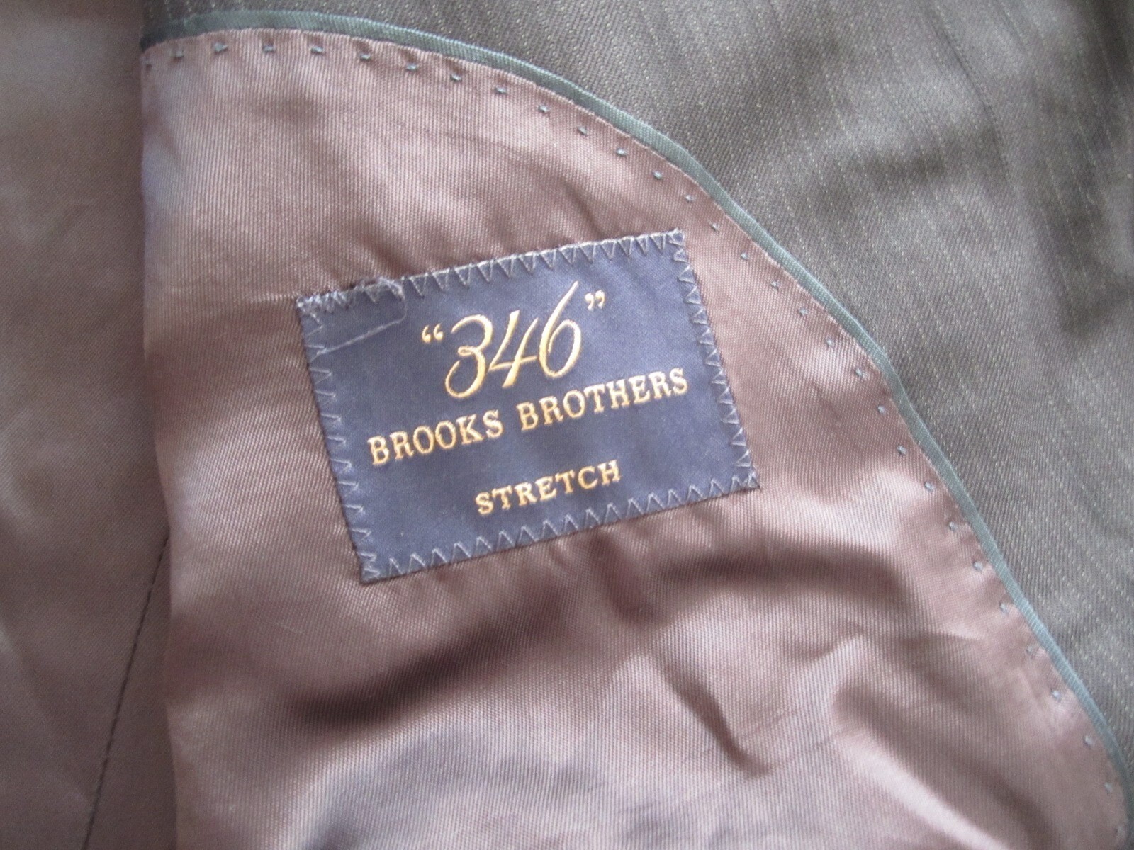 Men Brooks Brothers Stretch 2 Button Stripes Wool Jacket Sz 40L (MJ34) thumbnail 8