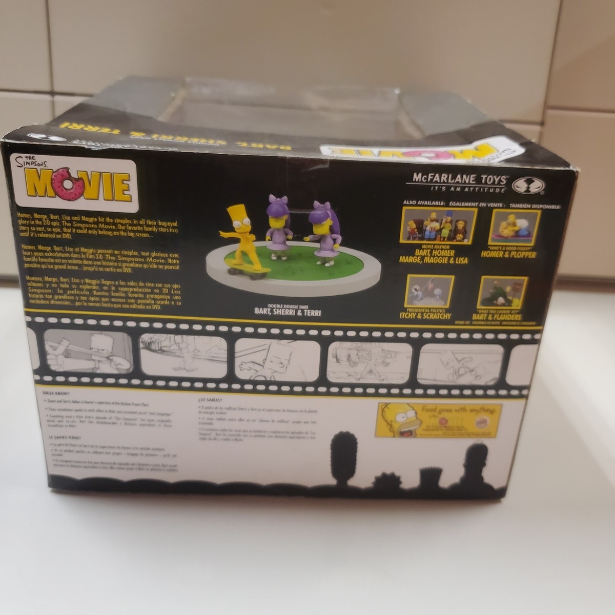 THE SIMPSONS MOVIE Doodle Double Dare Bart Sherri & Terri