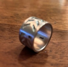 925 Silver Ring Arrow Pattern