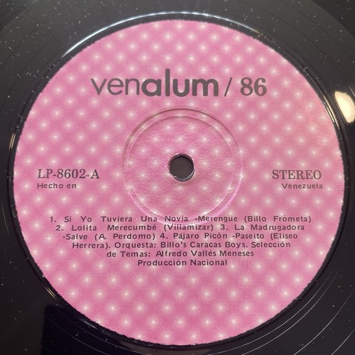 VENALUM / 86 12” single vinyl stereo made in venezuela latin folk music nm - Picture 2 of 4