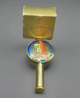 Outstanding Las Vegas Nevada Memorabilia Gambling Lipstick Fold Up Mirror Boxed
