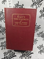 1933  ROGET'S THESAURUS, English Words And Phrases 