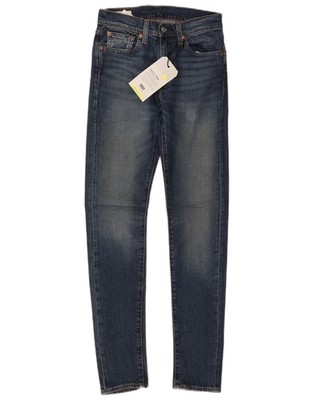 Levi's Mens Tapered Skinny Jeans W28 L32 Blue Cotton CY04