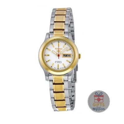 Seiko 5 SYMD90K1T Ladies 25mm Two-Tone Stainless Steel Automatic Watch New