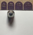 00G 9.5mm Stainless Steel Bullet Ear Plug Gauges Pair 11g Each — photo 7