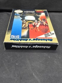 Nobunaga's Ambition (NES) Nintendo Cartridge Sleeve Styrofoam & Box Tested 